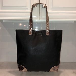 Jimmy Choo Black & Metallic Tote Bag NWOT